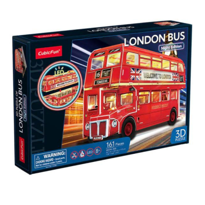 London Bus LED Puzzle 3D Cubicfun1