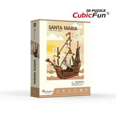 Santa Maria Miniatura Armable Puzzle 3D 93 Piezas Cubicfun1