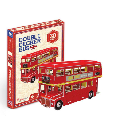 London Autobus Rojo Miniatura Armable Puzzle 3D 66 Piezas1