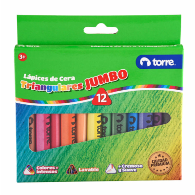 LAPIZ CERA 12 COLOR TRIANG IMAGIA TORRE2