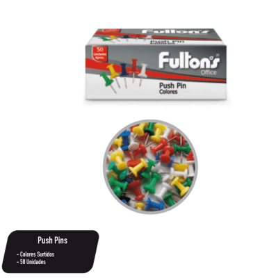 PUSH PINS COLORES / FULTONS1