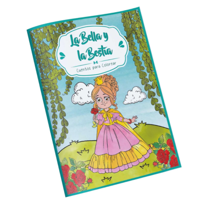 CUENTO PARA COLOR LA BELLA Y LA BESTIA 16 PAGINAS1