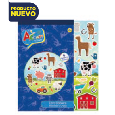 LIBRO STICKERS 6 PÀGINAS MASCOTA ART CRAFT1