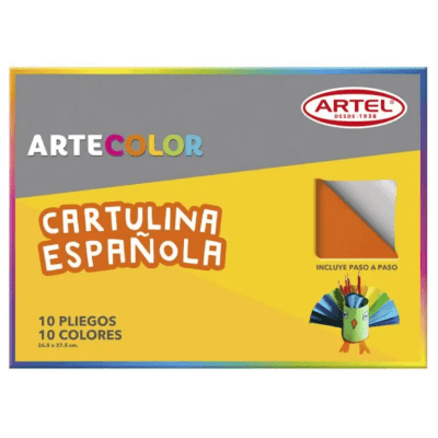 Estuche Artecolor Cartulina Española  10 hojas/ Artel1