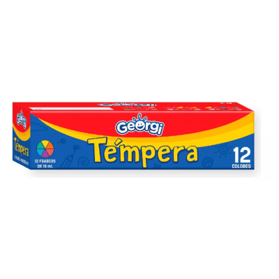 ESTUCHE DE TEMPERA GEORGI 12 COLORES 15ml1