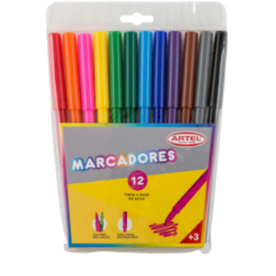 Estuche 12 marcadores / ARTEL1