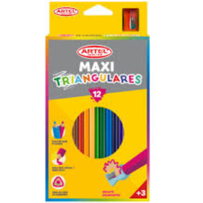 Est. 12 Lapices de colores Maxi Artel 5m2