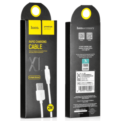 Cable Cargador Hoco X1 Compatible Lightning Carga Rápida 2m2