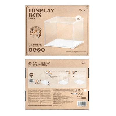 Caja exhibidor Crystal Clear para miniaturas Robotime1