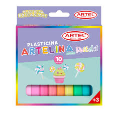 Plasticina Pastel 10 Unidades / ARTEL1
