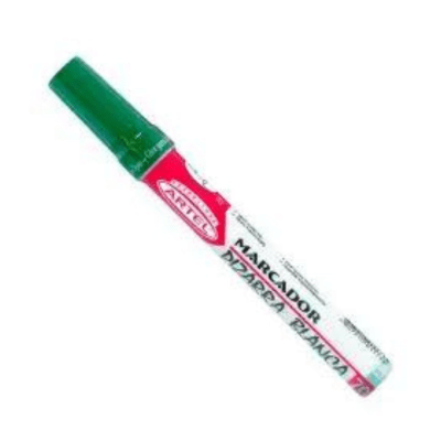 Marcador Pizarra Blanca 70  punta redonda Verde /Artel1