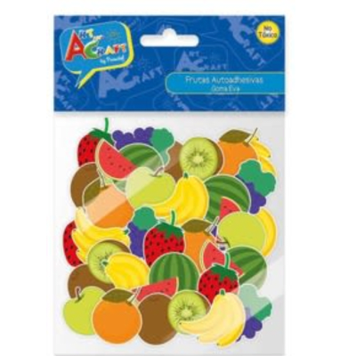Frutas autohadesivas goma eva1