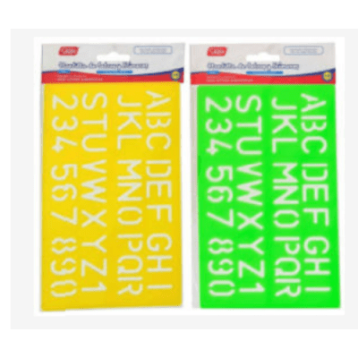 MOLDE PLASTICO PARA LETRAS Y NUMEROS /  SKOLE1