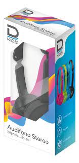 AUDIFONO INFANTIL STEREO MANOS LIBRES NEGRO /DATACOM2