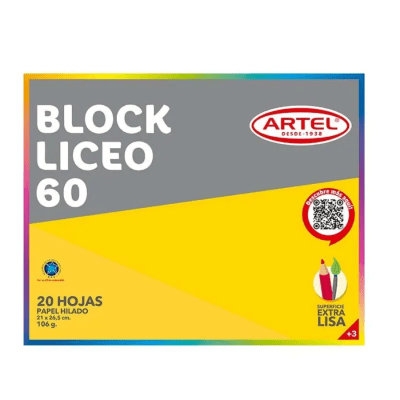 Block Liceo nª 60, 20 Hojas / ARTEL1