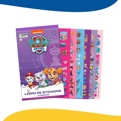 LIBRO DE STICKERS 6 PAG PAW PATROL NIÑA1