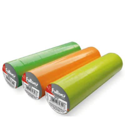 ETIQUETA NEON VERDE SATO 500 UNIDADES PQTE 10 ROLLOS FULTON1