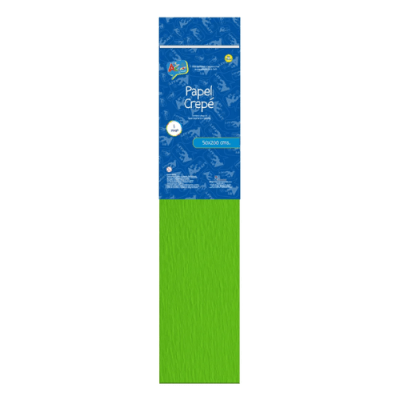 PAPEL CREPE 50 X 200 CMS VERDE LIMON ART & CRAF1