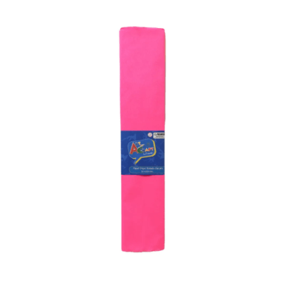 PAPEL CREPE 50 X 200 CMS ROSADO FLUORESC. ART & CRAF1