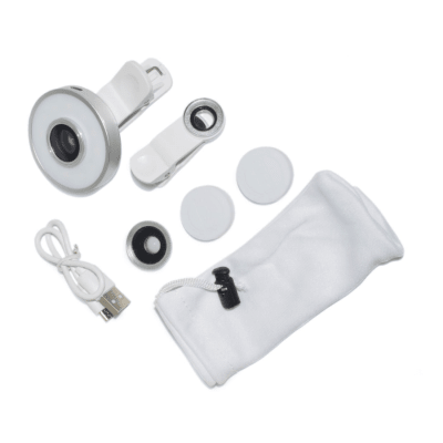 KIT LENTES SMARTPHONE SELFIE CON LUZ1
