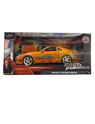 Jada 1:24 1995 Brian Toyota Supra Naranja Rápidos Y Furiosos Naranja1