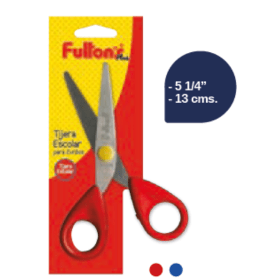 TIJERA ESCOLAR PARA ZURDOS BLISTER FULTON1