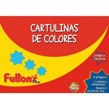 CARPETA C/PAPEL CARTULINA DE COLORES. 14 HJS. FULTON1