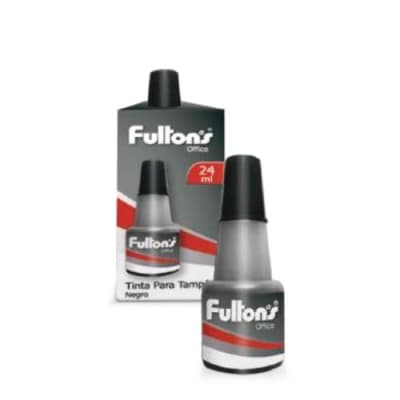 TINTA P/TAMPON FCO.DE 24 ML. NEGRA FULTONS1