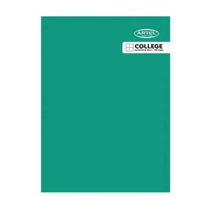 Cuaderno College 80 hojas Matemática 7mm Artel1