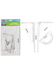 SET REGLAS GEOMETRICAS 20 CM / ARTE TOP