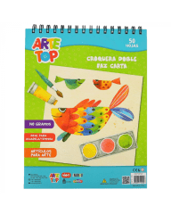 CROQUERA DOBLE FAZ ESPIRAL CARTA  50 HOJAS / ARTE TOP