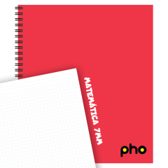 CUADERNO UNIVERSITARIO 7MM 100H TAPA DURA PHO