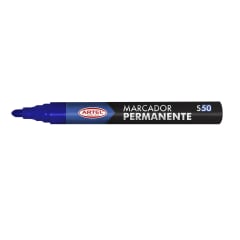 Marcador  Permanente S50  punta redonda Azul /Artel