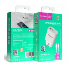 Cargador de Pared Motomo MO-PDL20  20W PD sin Cable