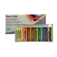 ESTUCHE PASTELES PENTEL 16 COLORES