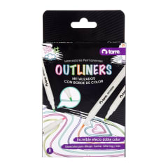 MARCADORES OUTLINER 8 COLORES TORRE