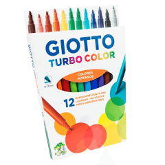 GIOTTO MARCADOR TURBOCOLOR 12 COLORES