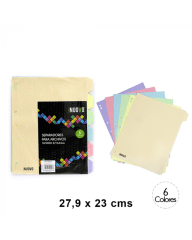 SEPARADORES CARTA 27.9x23CM 6 DIVISIONES / NUOVO