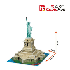 New York Estatua de la Libertad Miniatura Armable Puzzle 3D CUBIC FUN