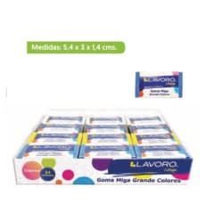 GOMA DE BORRAR MIGA GRANDE COLORES