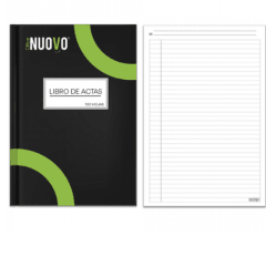 LIBRO DE ACTAS 100HJS LINEAL FOLIADO NUOVO