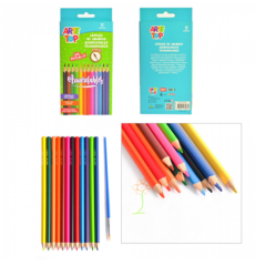 SET LAPIZ COLOR TRIANGULAR ACUARELA 10UN/ ARTE TOP