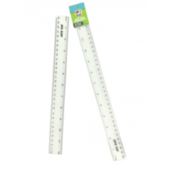 REGLA TRANSPARENTE 30CM  / ARTE TOP