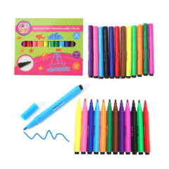 MARCADORES TRIANGULARES 12 COLORES / ARTE TOP