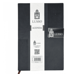 AGENDA  A5 LINES NEGRO /LUSSO