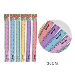 REGLA 30CM PASTEL / ARTE TOP