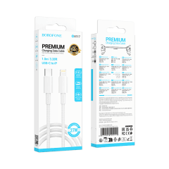 Cable Tipo C a Lightning BX117 Borofone 1 Metro 27w