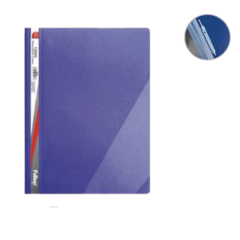 CARPETA CON ACOCLIP BOLSILLO TRIANGULAR VINILICA AZUL / FULTONS