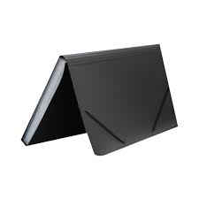 CARPETA CON FUELLE OFICIO CON ELASTICO 12 DIVICIONES NEGRA/ LAVORO