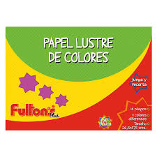 CARPETA C/PAPEL LUSTRE 14 HOJAS FUL